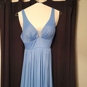 Long blue dress